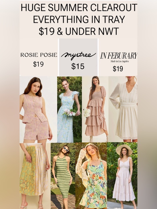 Free People Accessories - 🎀$19 EVERYTHING IN TRAY-MYSTREE-IN FEBRUARY-ROSIE POSIE-NWT -SM-LG- 🎀